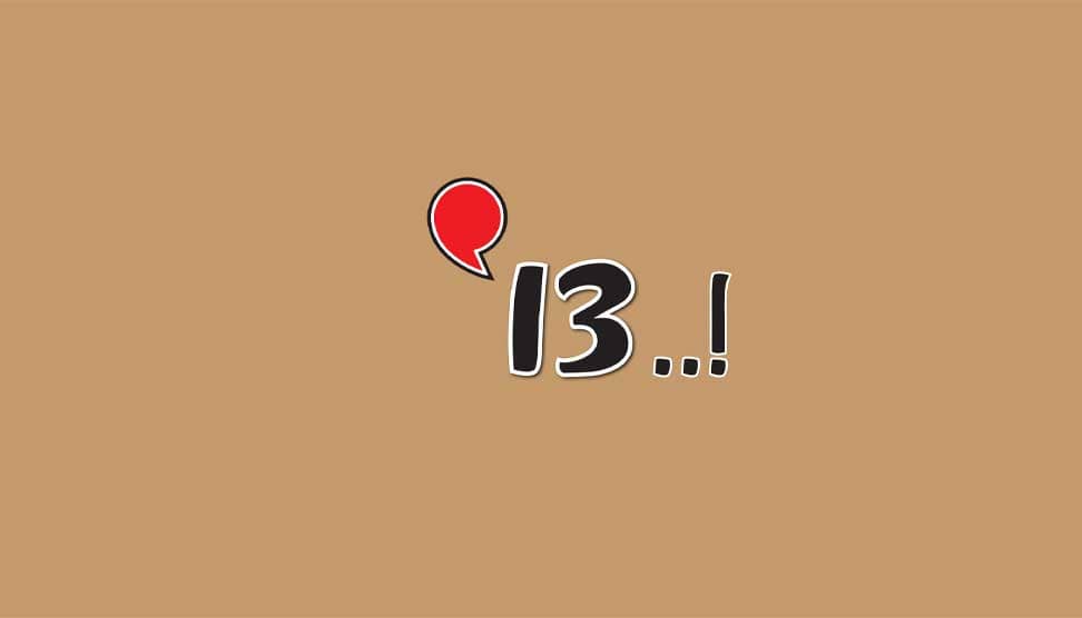 Read more about the article ’13..!